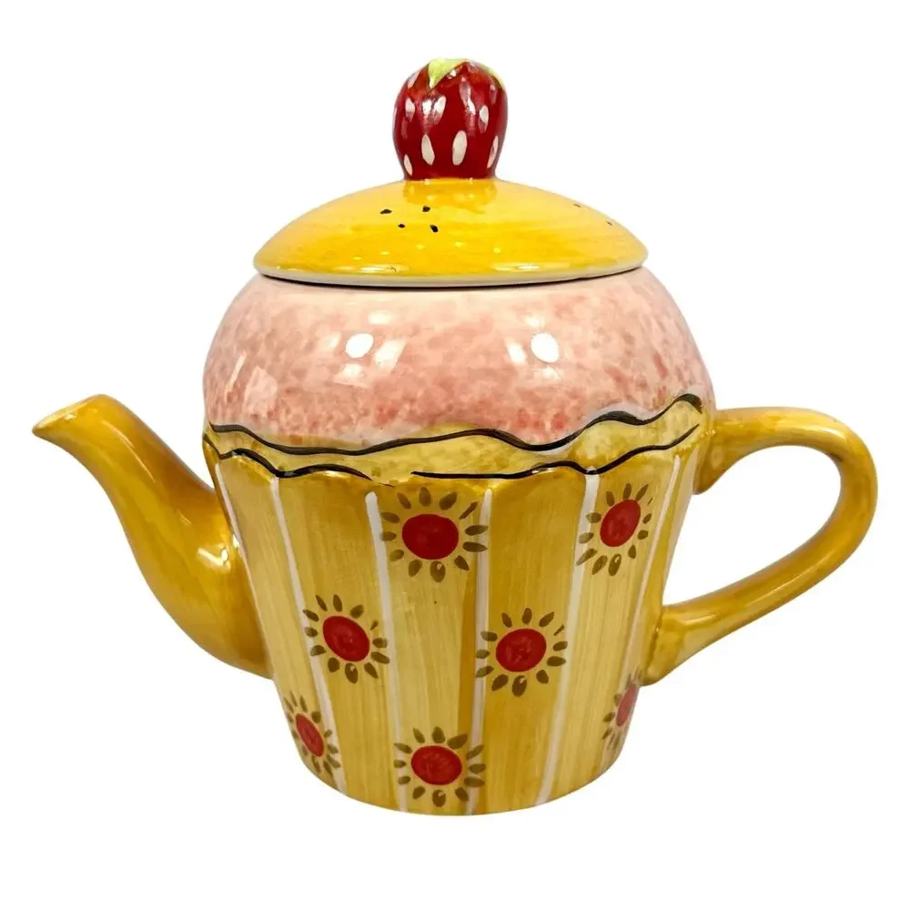 Home Essentials and Beyond Cupcake Teapot Yummy Collection